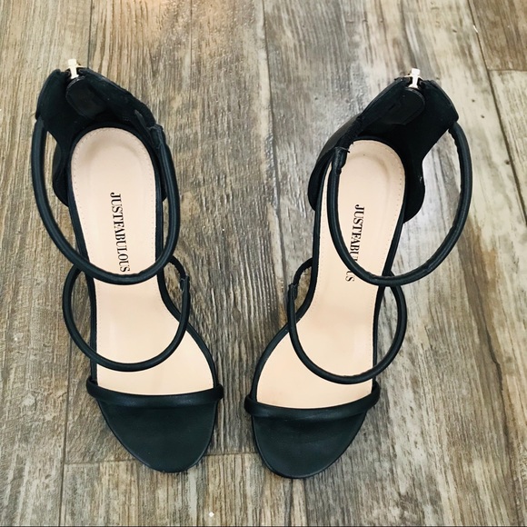 Just Fab Black Stilettos - Picture 2 of 8